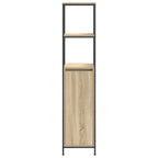 vidaXL Badschrank mit Regalen Sonoma-Eiche 36x35x165 cm