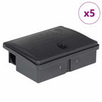 vidaXL Mausefallen 5 Stk. Schwarz 13x10x4 cm