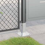 vidaXL Pfostenträger Quadratisch 4Stk. Silber 46x46mm Verzinkter Stahl