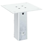 vidaXL Pfostenträger Quadratisch 4Stk. Silber 46x46mm Verzinkter Stahl