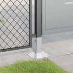 vidaXL Pfostenträger Quadratisch 12 Stk. Silber 46x46mm Stahl Verzinkt