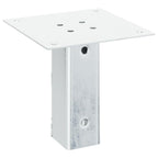 vidaXL Pfostenträger Quadratisch 12 Stk. Silber 46x46mm Stahl Verzinkt