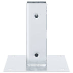 vidaXL Pfostenträger Quadratisch 12 Stk. Silber 46x46mm Stahl Verzinkt
