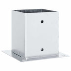 vidaXL Pfostenträger Quadratisch 4Stk. Silber 101x101mm Stahl Verzinkt