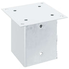 vidaXL Pfostenträger Quadratisch 4Stk. Silber 101x101mm Stahl Verzinkt