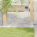 vidaXL Pfostenträger Quadratisch 4Stk. Silber 101x101mm Stahl Verzinkt