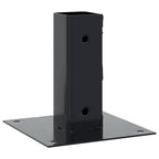 vidaXL Pfostenträger Quadrat 4 Stk. 46x46mm Pulverbeschichteter Stahl