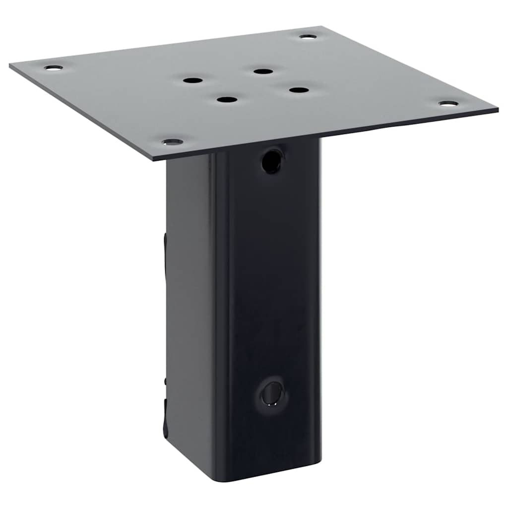 vidaXL Pfostenträger Quadrat 4 Stk. 46x46mm Pulverbeschichteter Stahl