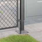 vidaXL Pfostenträger Quadrat 12 Stk. 46x46mm Pulverbeschichteter Stahl