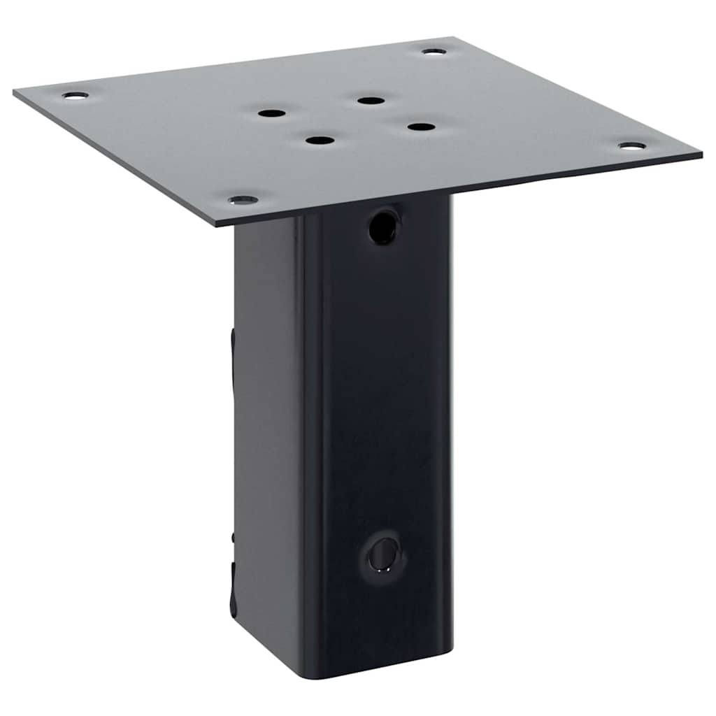 vidaXL Pfostenträger Quadrat 12 Stk. 46x46mm Pulverbeschichteter Stahl