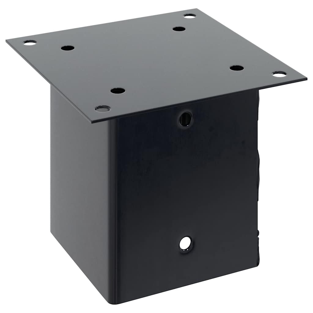 vidaXL Pfostenträger Quadrat 4 Stk. 101x101 mm Stahl Pulverbeschichtet