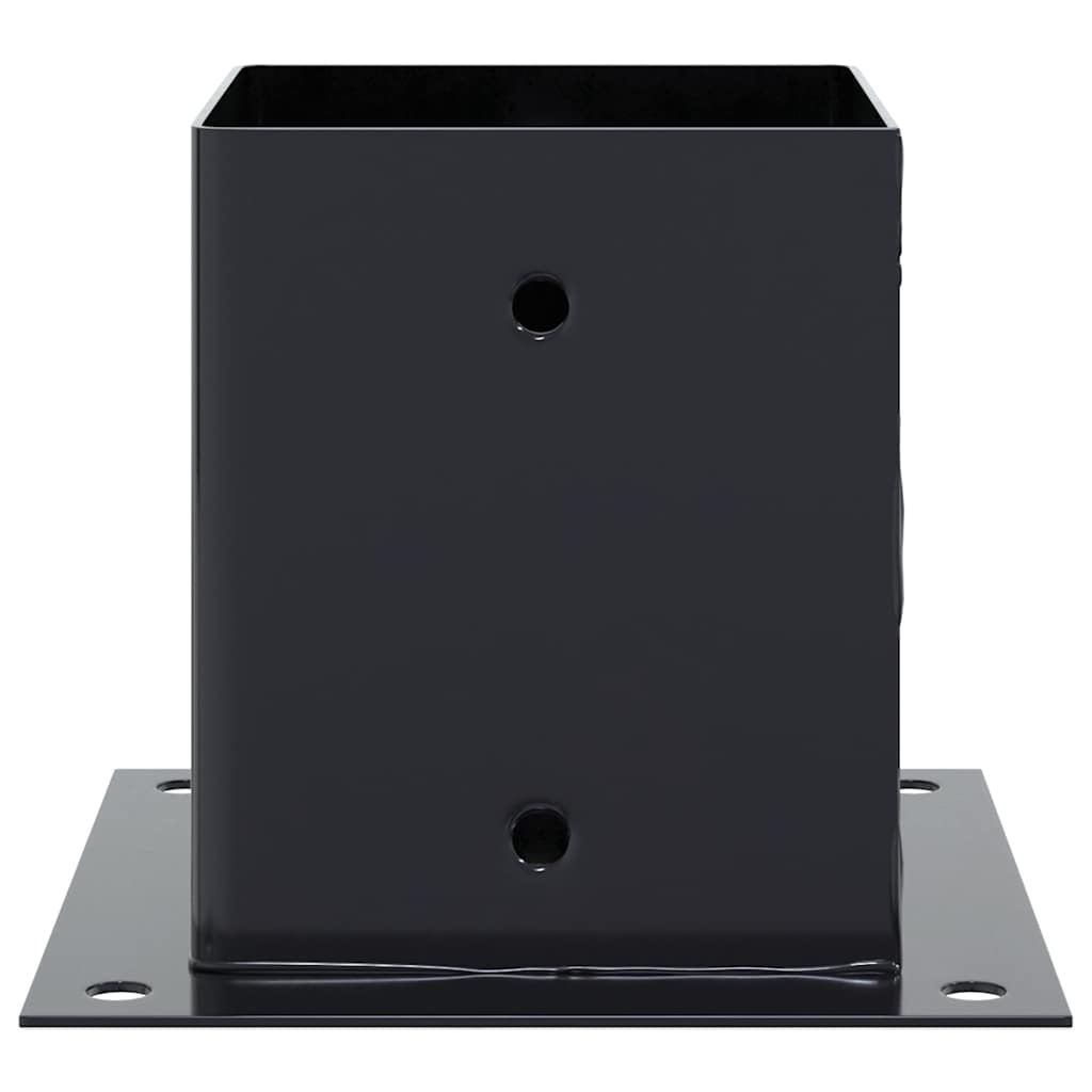 vidaXL Pfostenträger Quadrat 4 Stk. 101x101 mm Stahl Pulverbeschichtet