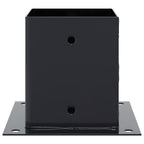 vidaXL Pfostenträger Quadrat 4 Stk. 101x101 mm Stahl Pulverbeschichtet