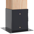 vidaXL Pfostenträger Quadrat 12 Stk. 101x101mm Stahl Pulverbeschichtet