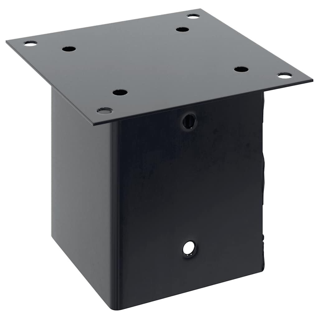 vidaXL Pfostenträger Quadrat 12 Stk. 101x101mm Stahl Pulverbeschichtet