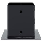 vidaXL Pfostenträger Quadrat 12 Stk. 101x101mm Stahl Pulverbeschichtet
