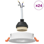vidaXL Spotlight 24 pcs Weiß 9 x 9 x 2 cm Aluminium