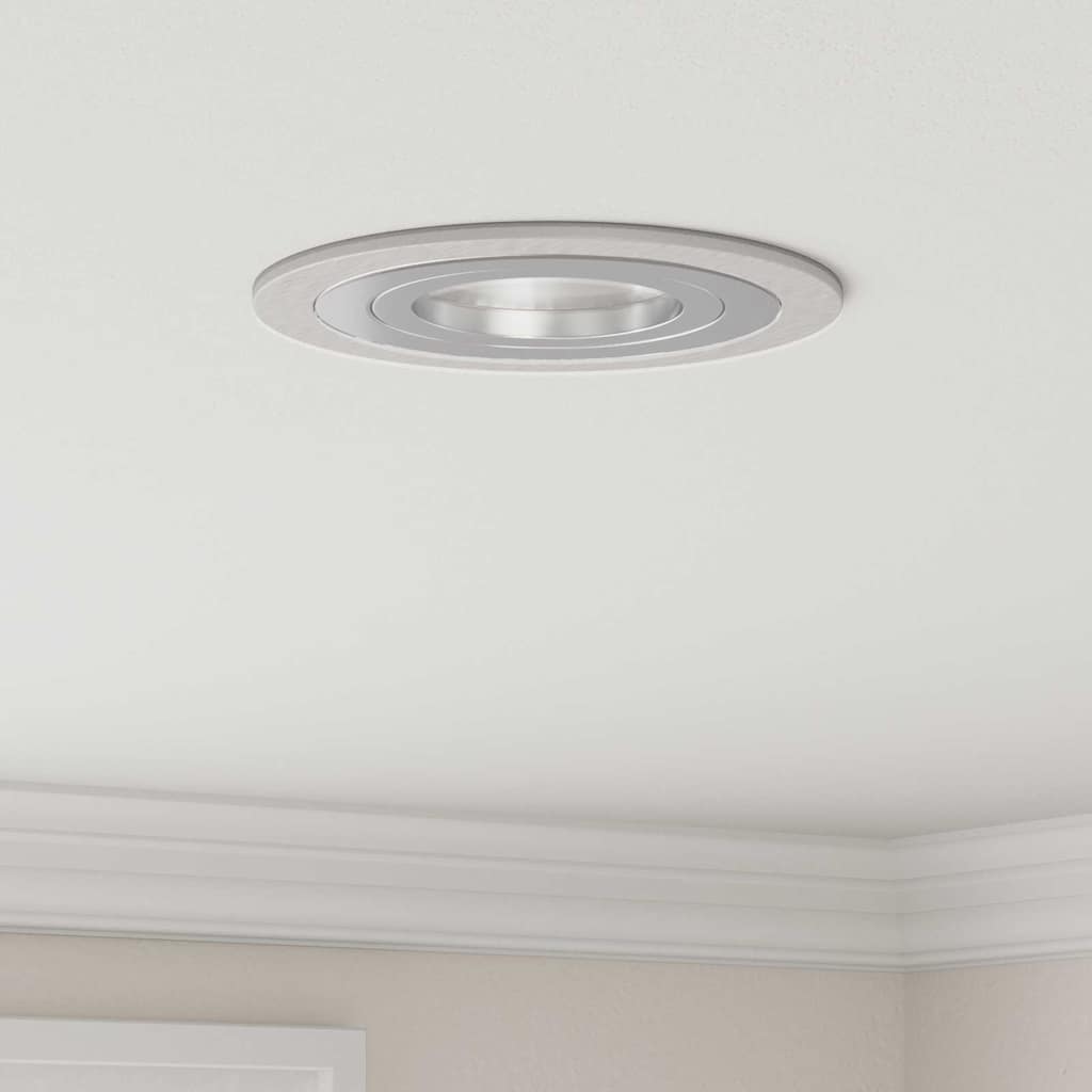 vidaXL Spotlight Silber 9 x 9 x 2 cm Aluminium