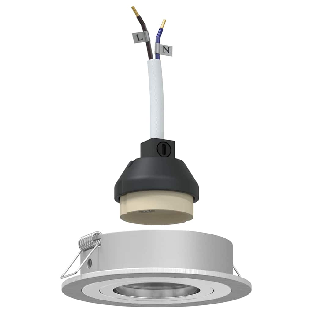 vidaXL Spotlight Silber 9 x 9 x 2 cm Aluminium