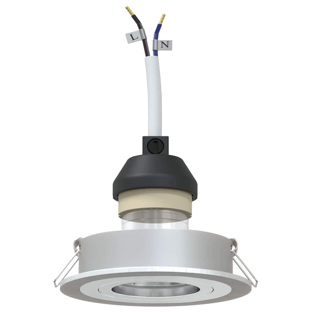 vidaXL Spotlight Silber 9 x 9 x 2 cm Aluminium