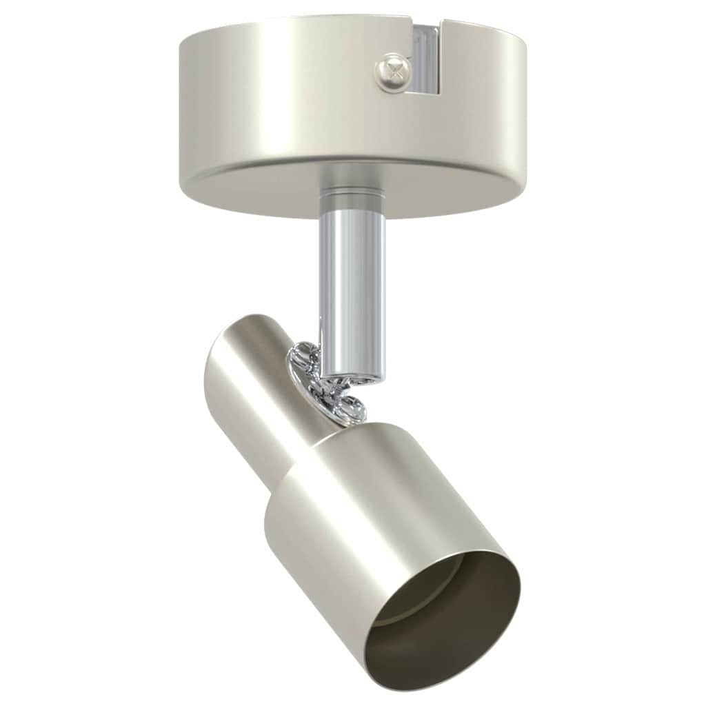 vidaXL Deckenstrahler mit Strahlern Nickel 8 x 8 x 10,5 cm Stahl