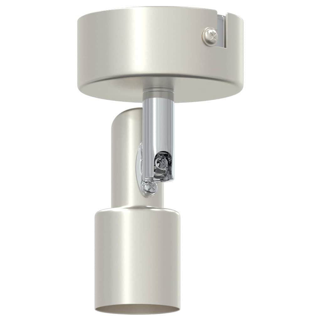 vidaXL Deckenstrahler mit Strahlern Nickel 8 x 8 x 10,5 cm Stahl