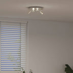 vidaXL Deckenstrahler Nickel 29 x 29 x 11 cm Stahl und Glas