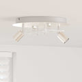 vidaXL Deckenstrahler Nickel 29 x 29 x 11 cm Stahl und Glas