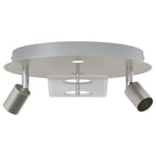 vidaXL Deckenstrahler Nickel 29 x 29 x 11 cm Stahl und Glas