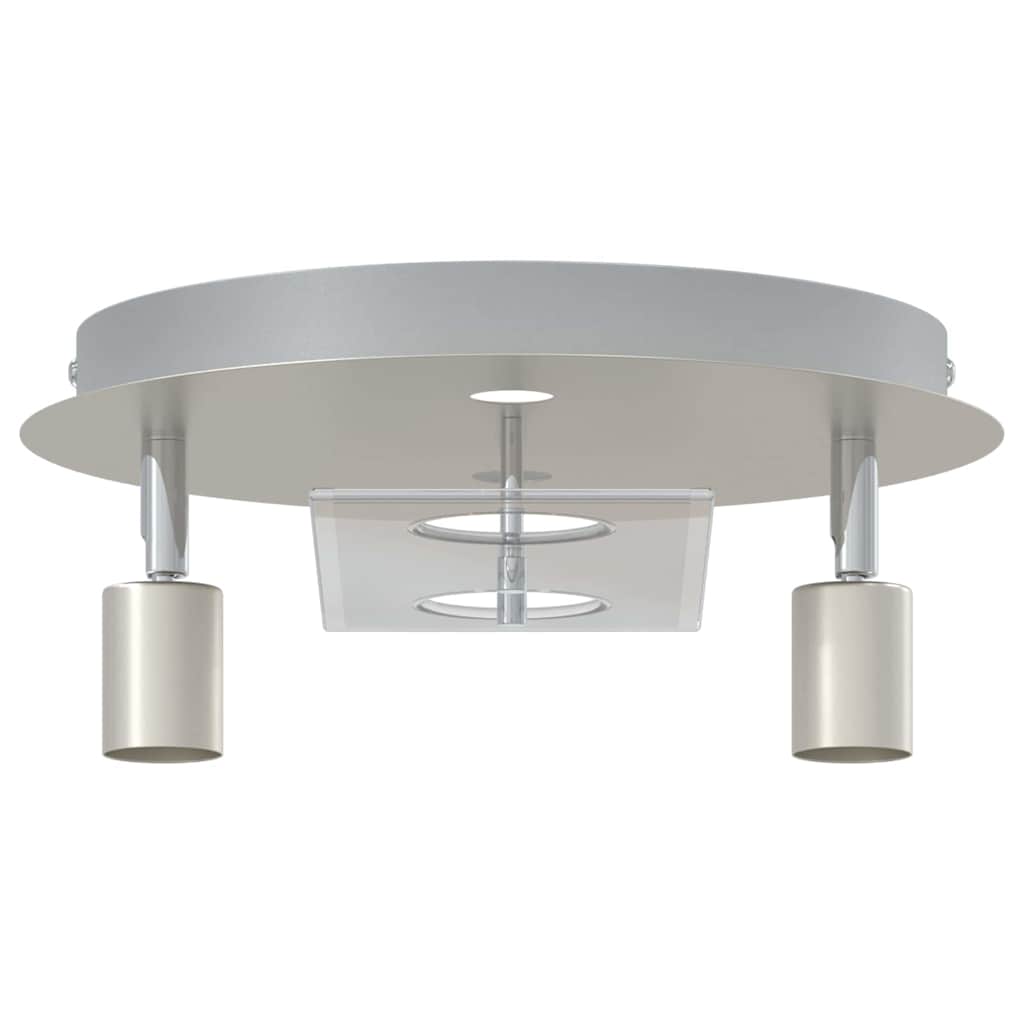 vidaXL Deckenstrahler Nickel 29 x 29 x 11 cm Stahl und Glas