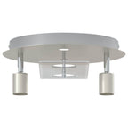 vidaXL Deckenstrahler Nickel 29 x 29 x 11 cm Stahl und Glas