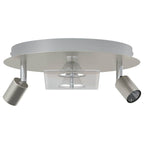 vidaXL Deckenstrahler Nickel 29 x 29 x 11 cm Stahl und Glas