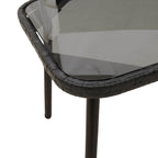 vidaXL Couchtisch Schwarz 90 x 45 x 43 cm Poly-Rattan