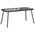 vidaXL Couchtisch Schwarz 90 x 45 x 43 cm Poly-Rattan
