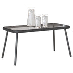 vidaXL Couchtisch Schwarz 90 x 45 x 43 cm Poly-Rattan