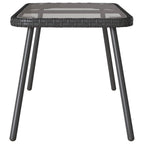 vidaXL Couchtisch Schwarz 90 x 45 x 43 cm Poly-Rattan