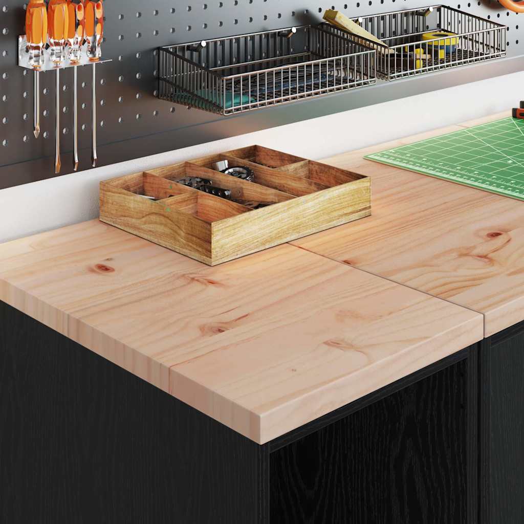 vidaXL Garagenschränke 2 Stk. Schwarz Holzwerkstoff