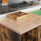 vidaXL Garagenschränke 2 Stk. Räuchereiche Holzwerkstoff
