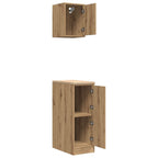vidaXL Garagenschränke 2 Stk. Artisan-Eiche Holzwerkstoff