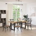 vidaXL Esstisch NOAIN U-Form-Beine 180x90x75 cm Massivholz Kiefer