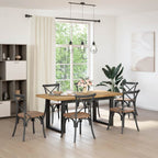 vidaXL Esstisch NOAIN U-Form-Beine 180x90x75 cm Massivholz Kiefer