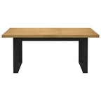 vidaXL Esstisch NOAIN U-Form-Beine 180x90x75 cm Massivholz Kiefer