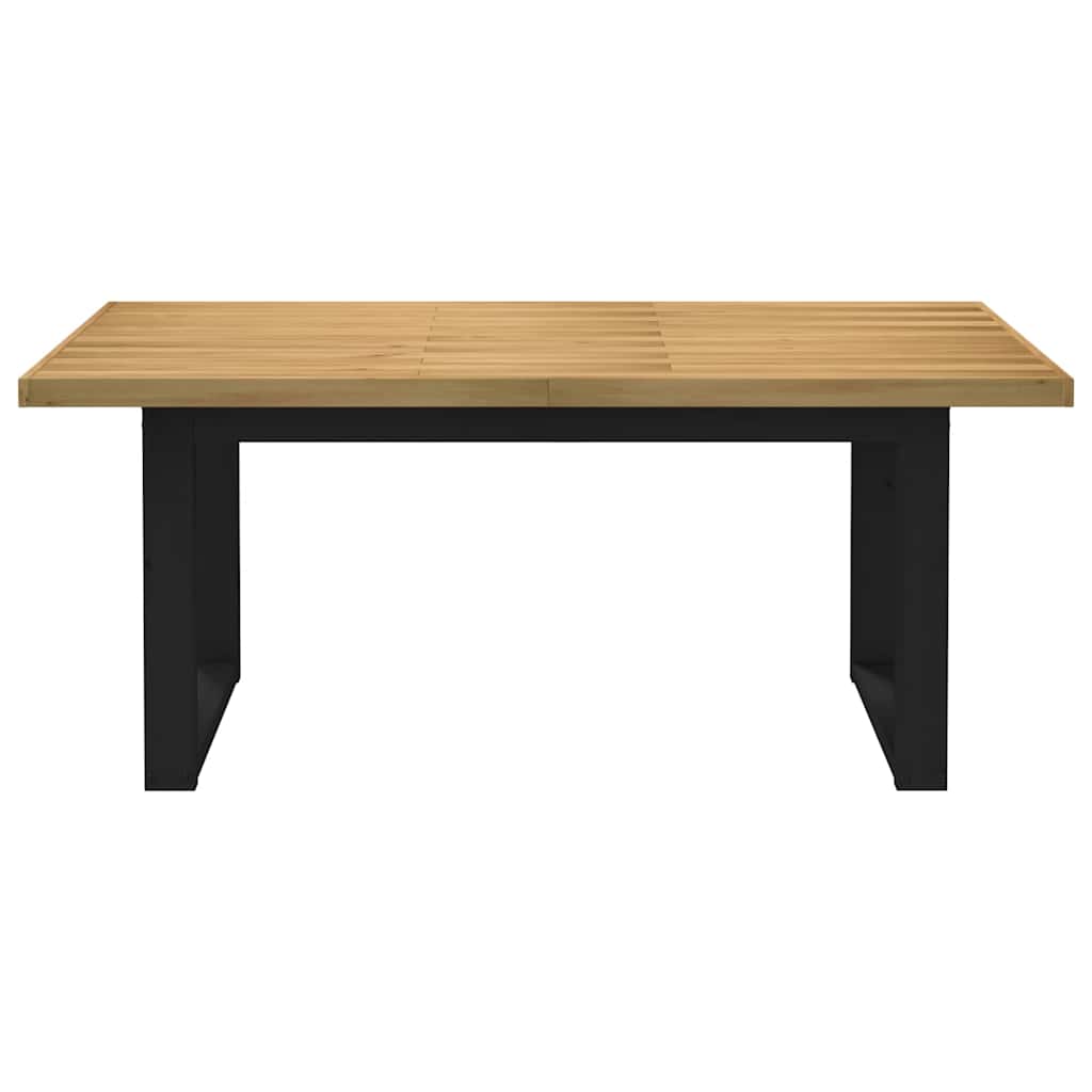 vidaXL Esstisch NOAIN U-Form-Beine 180x90x75 cm Massivholz Kiefer