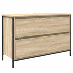 vidaXL Badezimmermöbel-Set mit Regal 3 pcs Sonoma-Eiche Holzwerkstoff