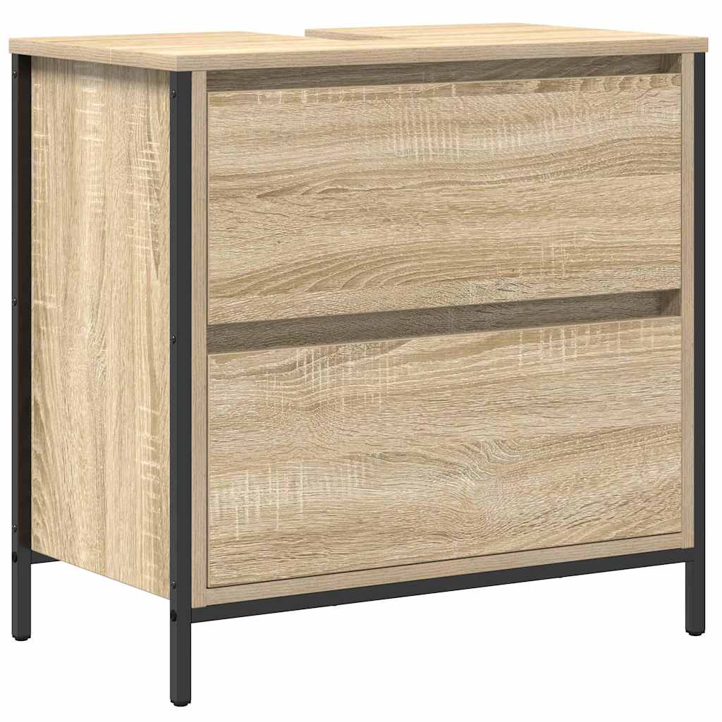 vidaXL Badezimmermöbel-Set mit Regal mit Tür 5 pcs Beige Holzwerkstoff