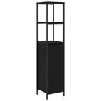 vidaXL Badezimmermöbel Set mit Schubladen 2 pcs Schwarz Eichen-Optik