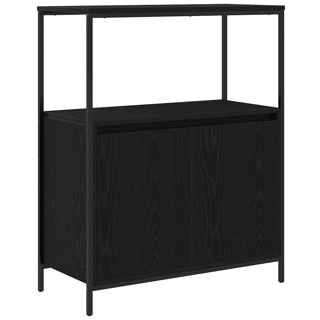 vidaXL Badezimmermöbel-Set 5 pcs Schwarz Eichen-Optik Holzwerkstoff