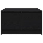 vidaXL Couchtisch mit Schubladen Schwarz Eichen-Optik 70,5x70x40 cm