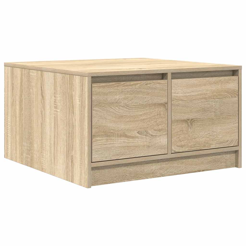 vidaXL Couchtisch mit Schubladen Sonoma-Eiche 70,5x70x40 cm