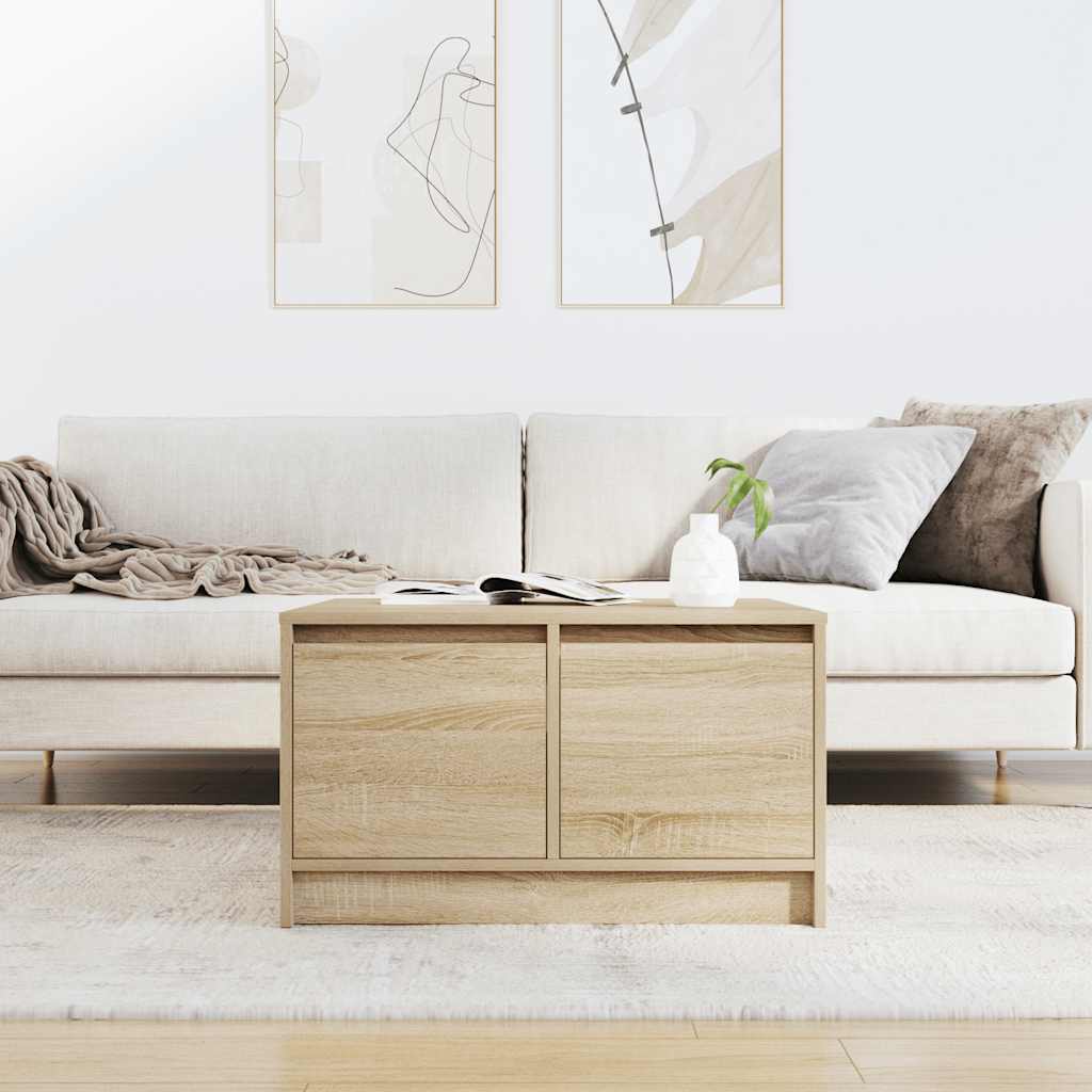 vidaXL Couchtisch mit Schubladen Sonoma-Eiche 70,5x70x40 cm